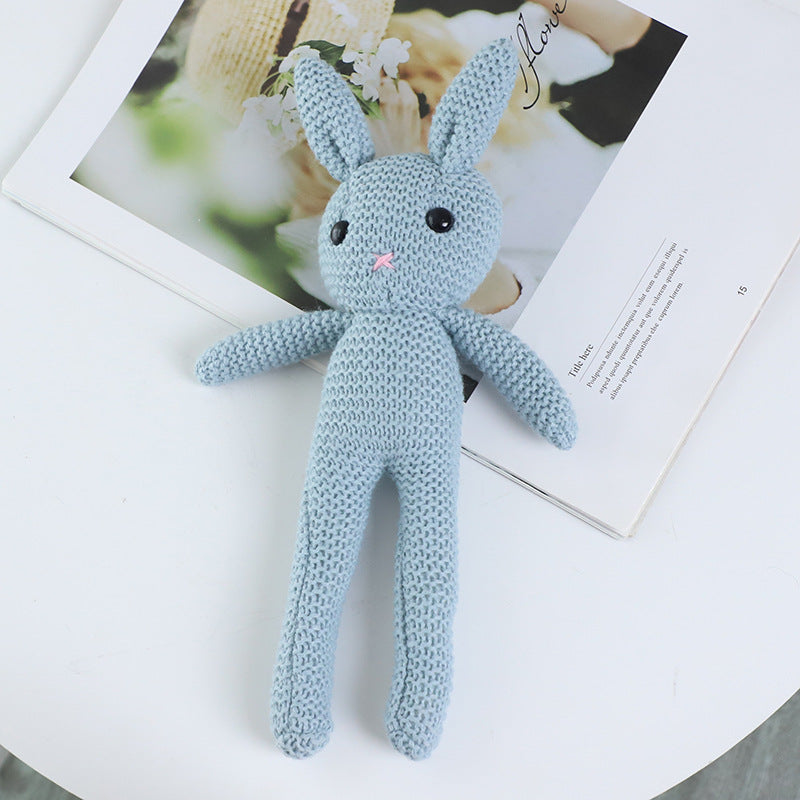 Knitted Bunny Crochet Toy
