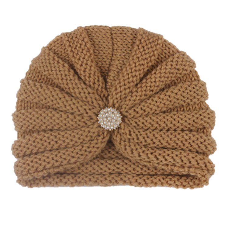 Knitted Turban Pearly Headwrap
